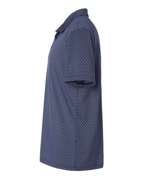 adidas A716 Men's 4-Way Stretch Printed Polo - Collegiate Navy - DirectSide