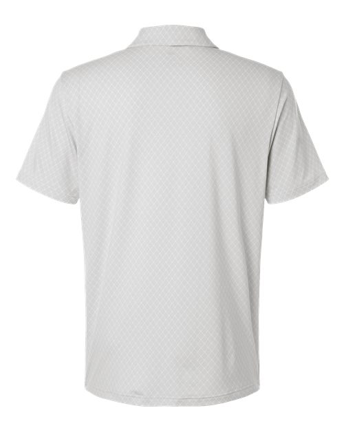 adidas A716 Men's 4-Way Stretch Printed Polo - White - Back