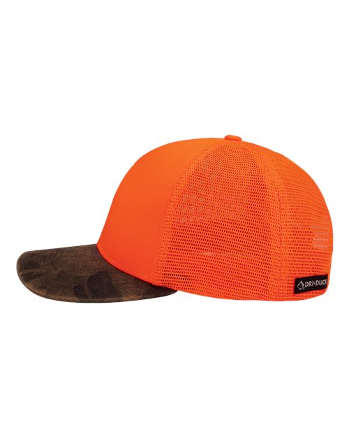 DRI DUCK 3466 Covert Trucker Cap - Blaze - DirectSide