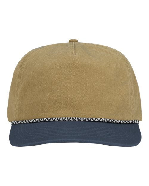 DRI DUCK 3053 Rockwell Cap - Wheat/ Denim - Front