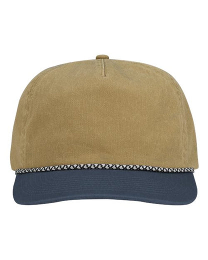 DRI DUCK 3053 Rockwell Cap - Wheat/ Denim - Front