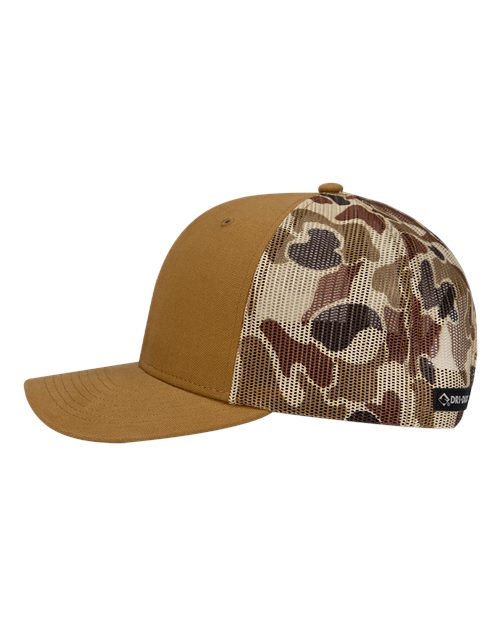 DRI DUCK 3054 Ridgewood Cap - Saddle/ Duck Camo - DirectSide
