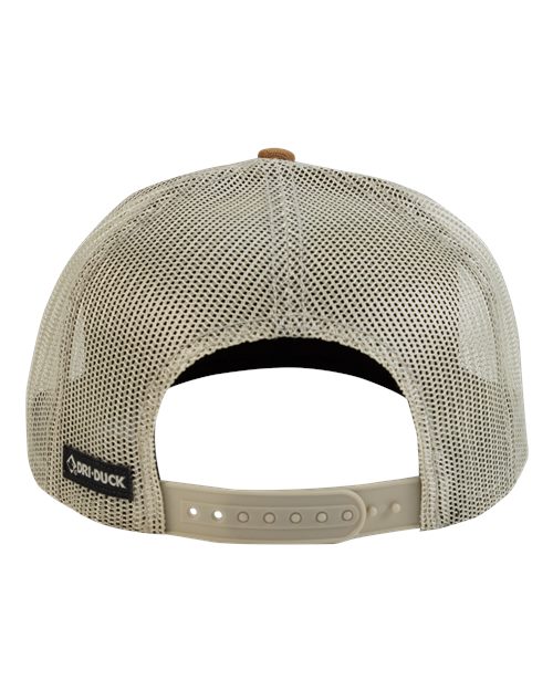 DRI DUCK 3091 Ridge Trucker Cap - Saddle/ Duck Camo - Back
