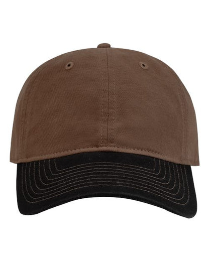 DRI DUCK 3205 Truman Cap - Field Khaki/ Black - Front
