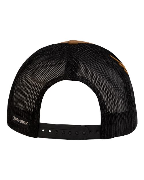 DRI DUCK 3321 3D Buck Pro Cap - Saddle Mesh - Back