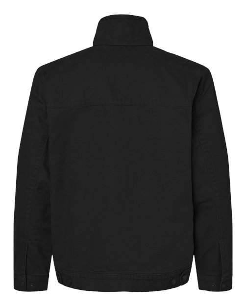 DRI DUCK 5028 Men's Maverick Boulder Cloth™ Jacket with Blanket Lining - Black - Back