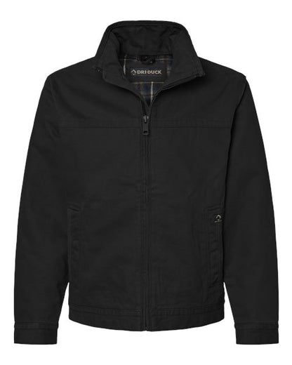 DRI DUCK 5028T Men's Tall Maverick Boulder Cloth™ Jacket with Blanket Lining - Black - Front