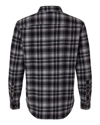 Columbia 161795 Men's Cornell Woods™ Flannel Shirt - Black Backland Tartan - Back