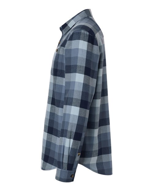 Columbia 161795 Men's Cornell Woods™ Flannel Shirt - Collegiate Navy Multi Buffalo Check - DirectSide