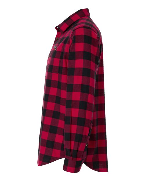 Columbia 161795 Men's Cornell Woods™ Flannel Shirt - Mountain Red Buffalo Check - DirectSide