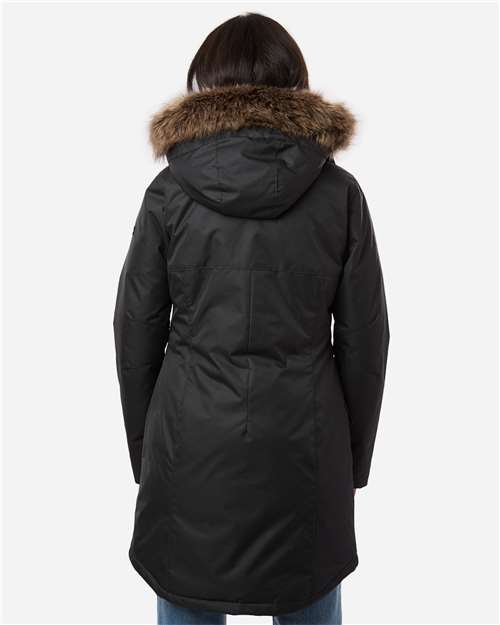 Columbia 179975 Women's Suttle Mountain™ Long Insulated Jacket - Black - OnModelBack