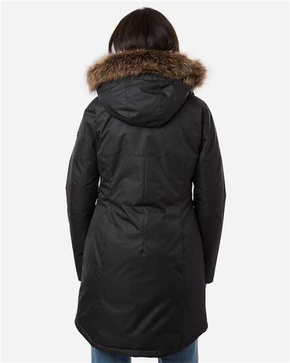 Columbia 179975 Women's Suttle Mountain™ Long Insulated Jacket - Black - OnModelBack