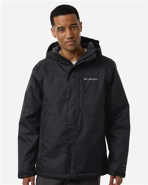 Columbia 208959 Men's Tipton Peak™ III Insulated Hooded Jacket - Black - OnModelFront