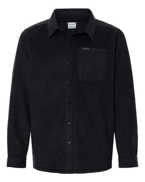 Columbia 212371 Men's Steens Mountain™ Solid Shirt Jacket - Black - Front