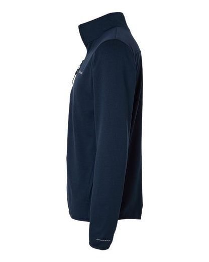 Columbia 213684 Men's Essential Hike™ Grid Fleece Full-Zip - Collegiate Navy - DirectSide