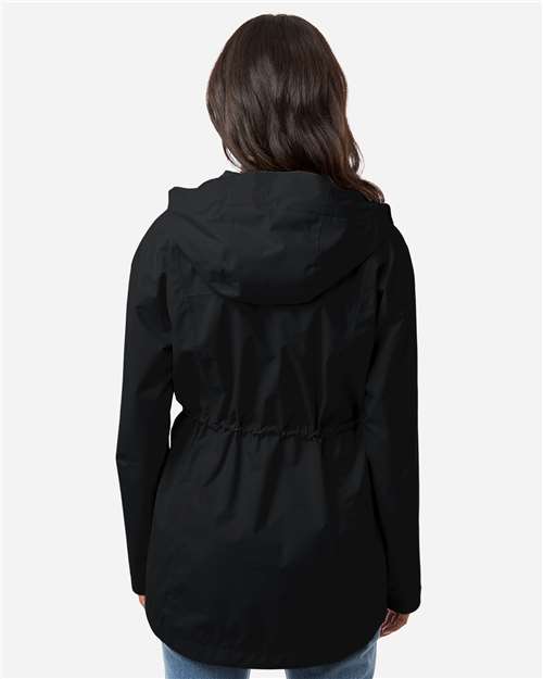 Columbia 211390 Women's Hikebound™ II Long Jacket - Black - OnModelBack