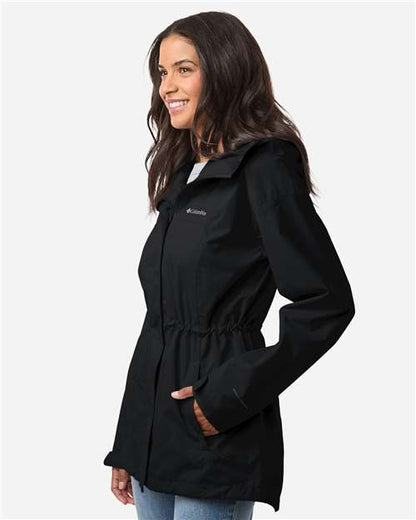 Columbia 211390 Women's Hikebound™ II Long Jacket - Black - OnModelSide