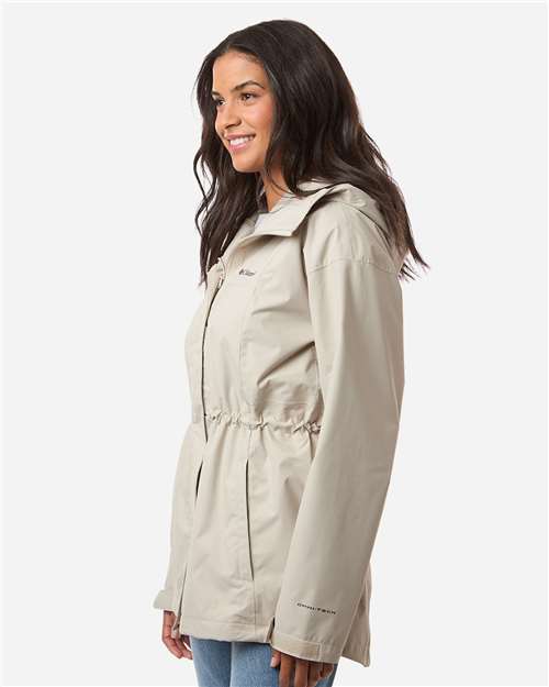 Columbia 211390 Women's Hikebound™ II Long Jacket - Dark Stone - OnModelSide