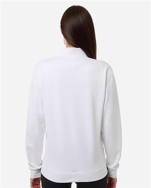 adidas A1011 Women's Ultimate365 COLD. RDY Full-Zip Jacket - White - OnModelBack