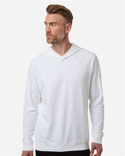 adidas A2009 Men's Ultimate365 Elevated Hoodie - White - OnModelFront