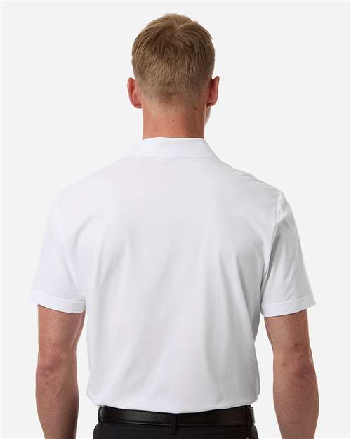 adidas A2013 Men's Ultimate365 Tour Twistknit Polo - White - OnModelBack