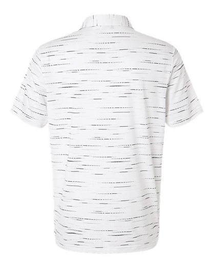 adidas A2015 Men's Ultimate365 Mesh Glimmer Print Polo - Clear Pink - Back
