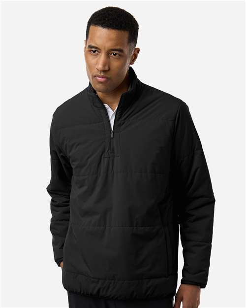 adidas A2016 Men's Ultimate365 Arctic Quarter-Zip Jacket - Black - OnModelFront
