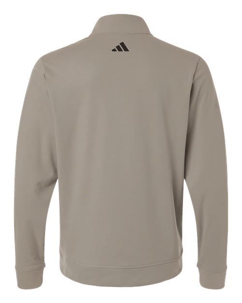 adidas A2017 Men's Ultimate365 Classic Quarter-Zip Pullover - Putty Beige - Back