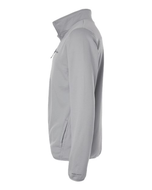 Columbia 213684 Men's Essential Hike™ Grid Fleece Full-Zip - Columbia Grey - DirectSide