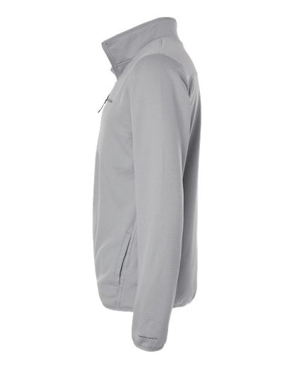 Columbia 213684 Men's Essential Hike™ Grid Fleece Full-Zip - Columbia Grey - DirectSide