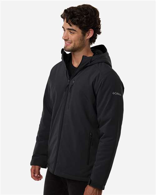 Columbia 216509 Men's Gate Racer™ II Soft Shell Jacket - Black - OnModelSide