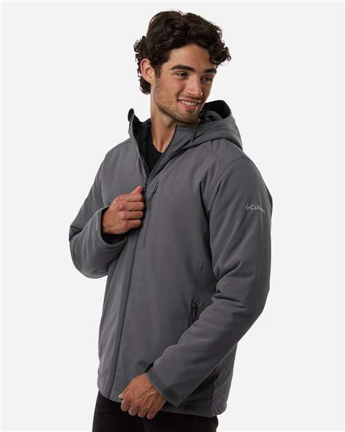 Columbia 216509 Men's Gate Racer™ II Soft Shell Jacket - City Grey - OnModelSide
