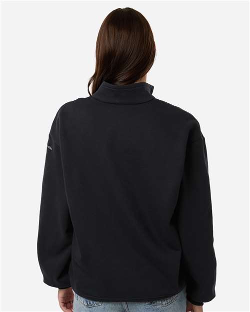 Columbia 216515 Women's Aldermore Half-Zip Pullover - Black - OnModelBack