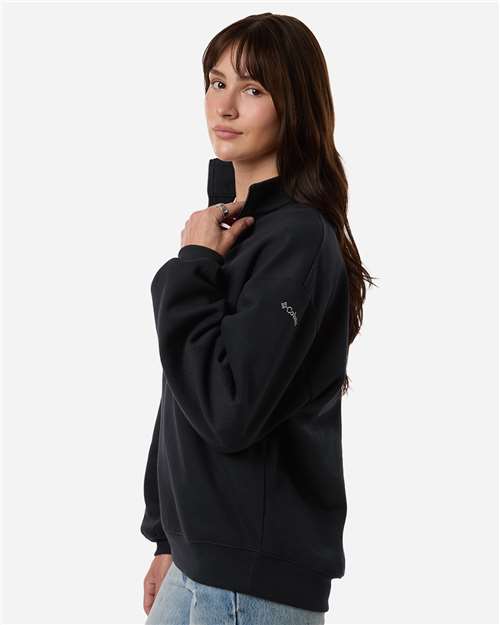 Columbia 216515 Women's Aldermore Half-Zip Pullover - Black - OnModelSide