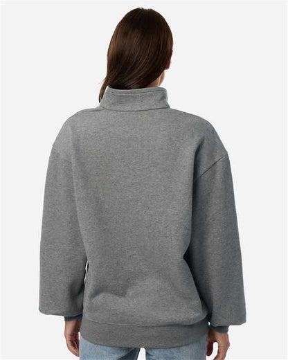 Columbia 216515 Women's Aldermore Half-Zip Pullover - Charcoal Heather - OnModelBack