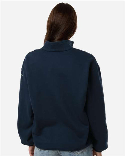 Columbia 216515 Women's Aldermore Half-Zip Pullover - Collegiate Navy - OnModelBack