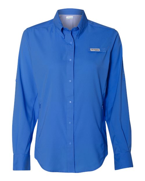Columbia 212465 Women's PFG Tamiami™ II Shirt - Vivid Blue - Front