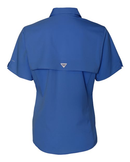 Columbia 212466 Women's PFG Tamiami™ II Short Sleeve Shirt - Vivid Blue - Back
