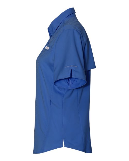 Columbia 212466 Women's PFG Tamiami™ II Short Sleeve Shirt - Vivid Blue - DirectSide