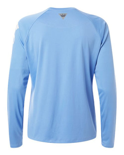 Columbia 212485 Women's PFG Tidal Tee™ II Long Sleeve - White Cap/ White - Back