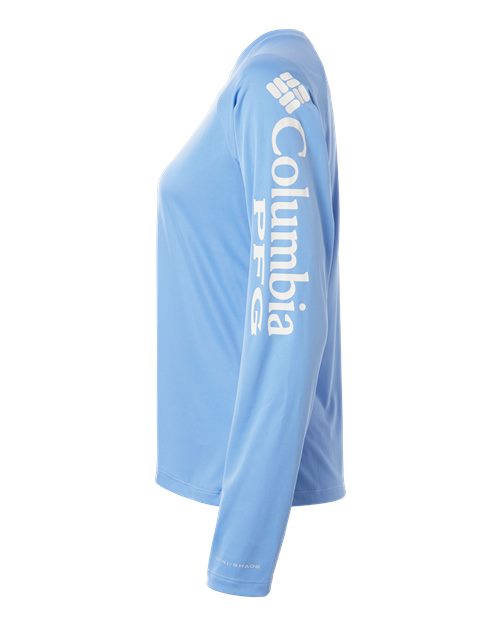 Columbia 212485 Women's PFG Tidal Tee™ II Long Sleeve - White Cap/ White - DirectSide