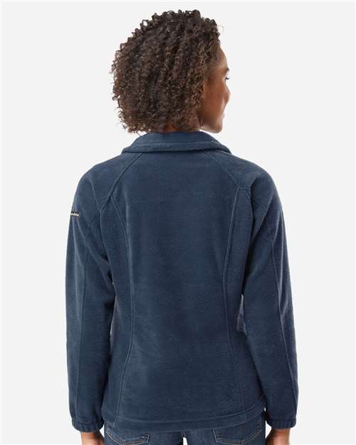 Columbia 212470 Women’s Benton Springs™ Fleece Full-Zip Jacket - Collegiate Navy - OnModelBack