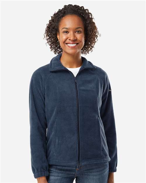 Columbia 212470 Women’s Benton Springs™ Fleece Full-Zip Jacket - Collegiate Navy - OnModelFront