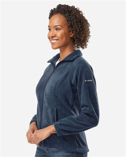 Columbia 212470 Women’s Benton Springs™ Fleece Full-Zip Jacket - Collegiate Navy - OnModelSide