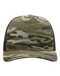 Richardson 112PT Printed Tactical Trucker Cap, Mesh Back