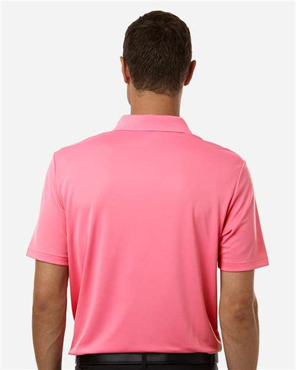 adidas A230 Men's Performance Polo - Bliss Pink - OnModelBack