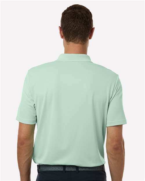 adidas A230 Men's Performance Polo - Clear Mint - OnModelBack