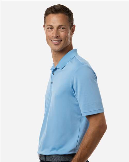 adidas A230 Men's Performance Polo - Team Light Blue - OnModelSide
