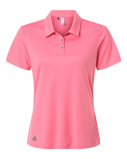 adidas A231 Women's Performance Polo - Bliss Pink - Front
