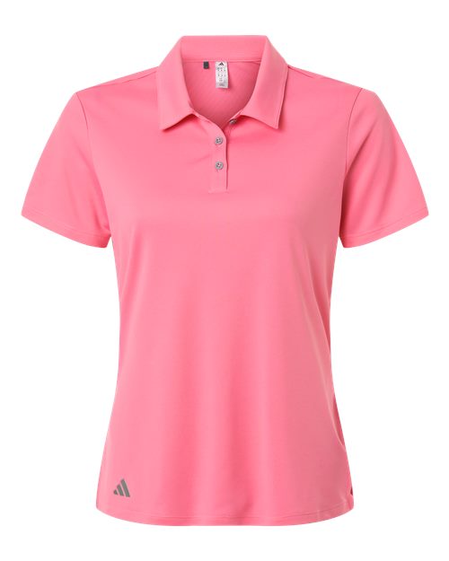 adidas A231 Women's Performance Polo - Bliss Pink - Front